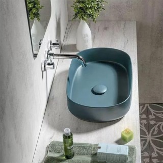 Овална мивка за плот INFINITY 55 Petrol Green