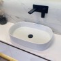 Овална мивка за плот INFINITY 55 White
