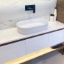 Овална мивка за плот INFINITY 55 White