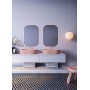 Мивка за плот 376х565мм в цвят по RAL Vigo Oval Stripes Solid Stone