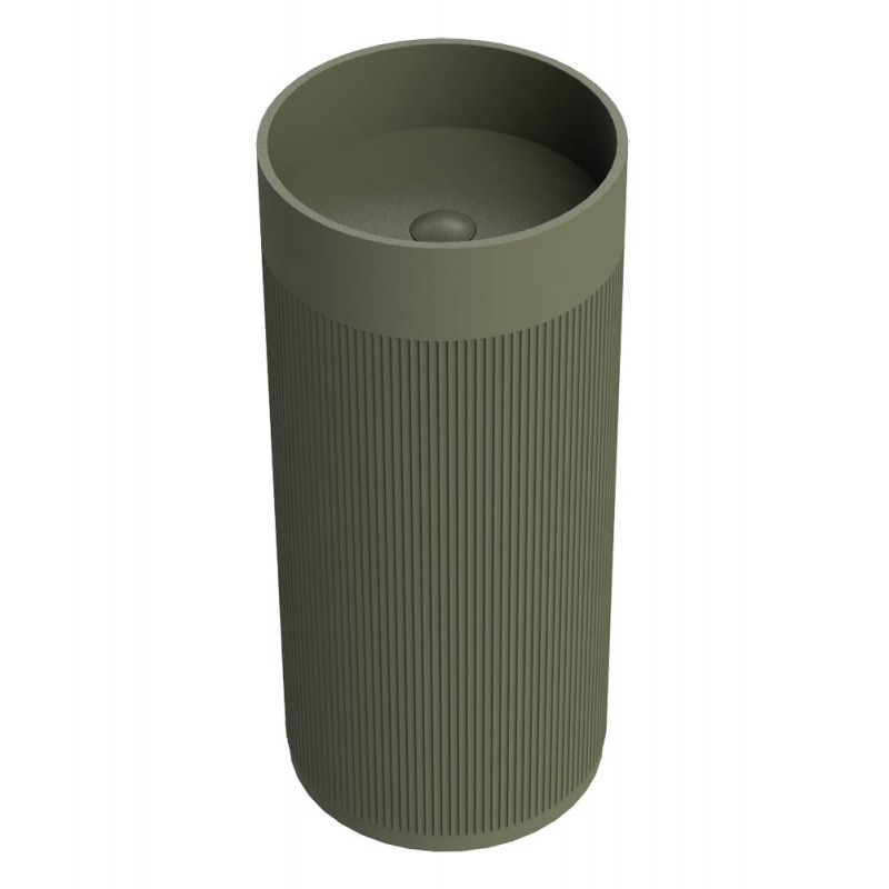 Свободностоящ умивалник ф40x90 см Vigo Round Stripes