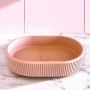 Мивка за плот 376х565мм в цвят по RAL Vigo Oval Stripes Solid Stone