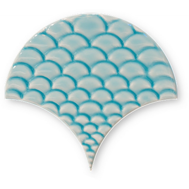 Escama Relieve Azul  - стенни плочки за баня