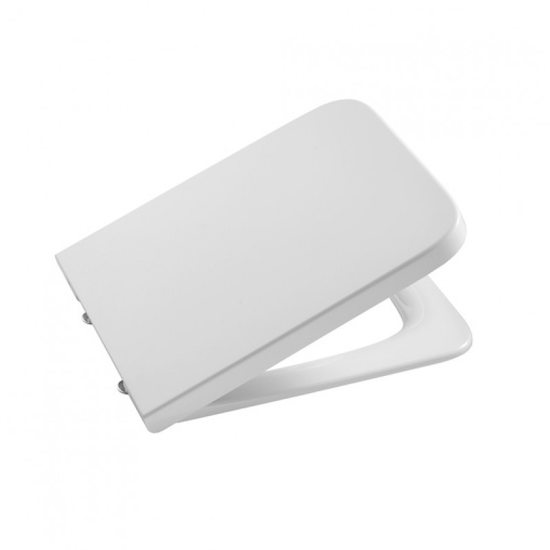 SQUARE - окачена порцеланова Rimless тоалетна с хоризонтално оттичане, БЯЛ