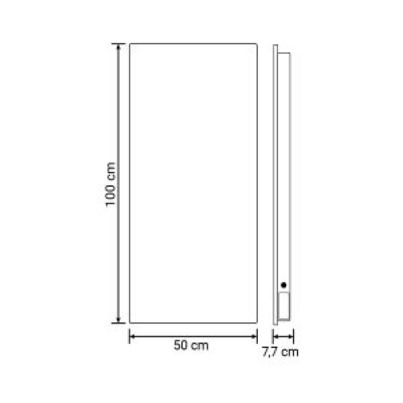 Отоплител за баня с акумулираща функция CLIMASTAR Smart 1000 W, Бял гладък